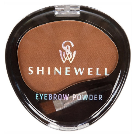 Shinewell Тени для бровей одинарные, тон 2, 19 г