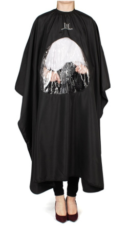 Пеньюар парикмахера с окном для телефона J-14