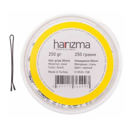 Невидимки 50 мм прямые черные, 250 г