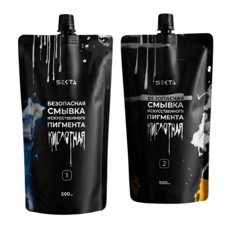 МП Hair Sekta Безопасная смывка (Кислотная) 2 х 500 мл Дойпак