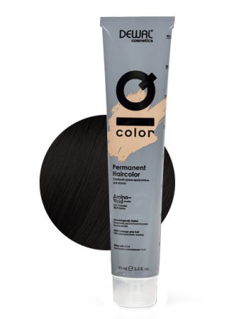Краситель перманентный Dewal IQ Color Tone 1.0 black, 90 мл