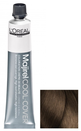 Стойкая краска для волос Loreal Majirel Cool Cover 7 блондин, 50 мл