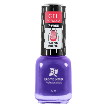 Лак для ногтей Brigitte Bottier Gel Formula, т. 70 фиолетовый, 12 мл