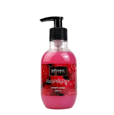 Botanic Secrets Крем-мыло для рук Малина, 230 мл