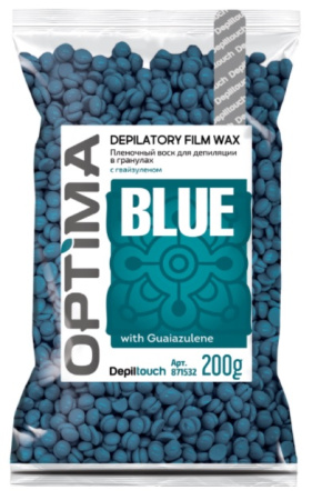 Воск пленочный для депиляции Depiltouch Optima "Blue", 200 г