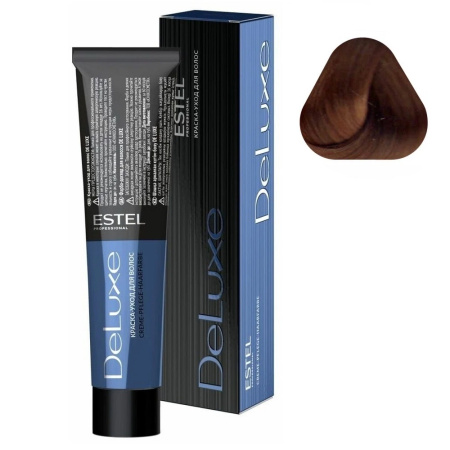 Краска-уход Estel De Luxe 7/47 русый медно-коричневый, 60 мл