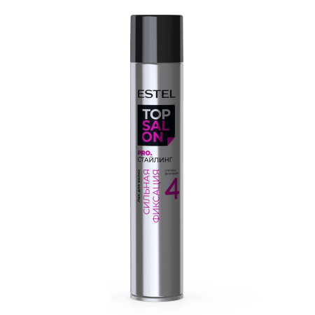 Лак для волос Estel Top Salon Pro.Стайлинг 4 сильная фиксация, 400 мл 