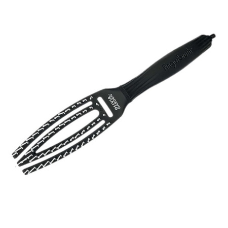 Olivia Garden Щетка для волос Fingerbrush Care Iconic Nylon Bristles Black S