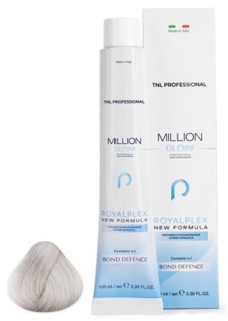 Крем-краска для волос Million Gloss 10.12 Платиновый блонд пепельный перламутровый, 100 мл