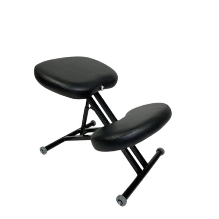 Стул коленный MassLife экокожа Black, основание металл 