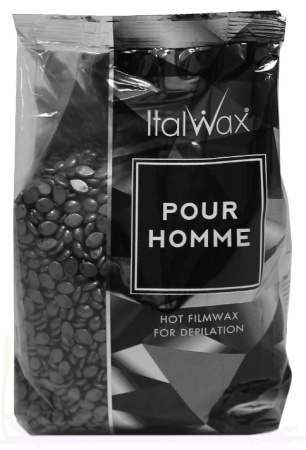 Воск горячий (пленочный) ItalWax "Pour Homme" мужской гранулы, 1 кг