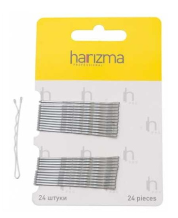 Невидимки 50 мм прямые серебро, 24 шт Невидимки 50 мм прямые серебро, 24 шт