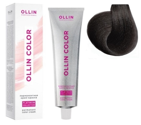 Перманентная крем-краска Ollin Color Platinum Collection 7/112 русый интен.-пепельный фиол., 100 мл
