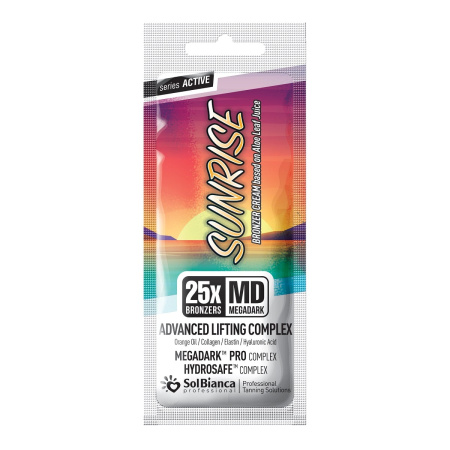 Крем для солярия SolBianca Active Sunrise 25х bronzer с масл.апельсина, коллагеном, эластином,15 мл