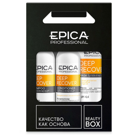Набор для волос Epica Deep Recover (шампунь 300мл+кондиционер 300мл+маска 250мл)
