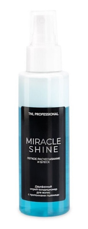 Двухфазный спрей-кондиционер с протеинами пшеницы TNL Miracle Shine, 100 мл