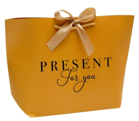 Пакет подарочный "Present for you", 37*25*11 см															