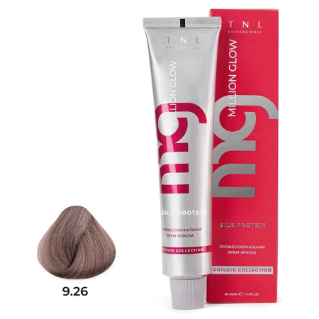 Крем-краска TNL Million Glow Private 9.26 очень светлый фиолетовый розовый, 60 мл