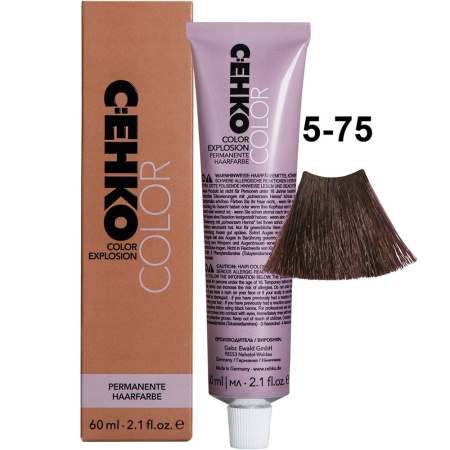 Крем-краска C:EHKO Color Explosion 5/75 темно-ореховый, 60 мл