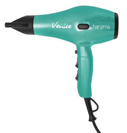Фен Harizma PRO Venice 2100W, бирюзовый