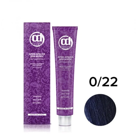 C.Delight Крем-краска Vit C 0/22 синий микстон, 100 мл