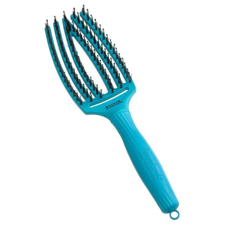 Olivia Garden Щетка для волос Fingerbrush Care Iconic Boar&Nylon BLUE LAGOO