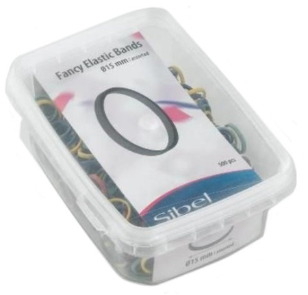 Резинки эластичные для причесок цветные, 15 мм, 500 шт