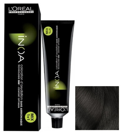 Краска для волос Loreal INOA, 5.1 светлый шатен пеп., 60 мл