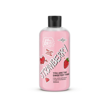 Гель для душа "Мерцающий" Strawberry Bisou, 300 мл