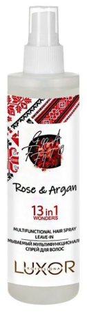 Несмываемый мультифункциональный спрей для волос 13 в 1 Rose and Argan, 240 мл