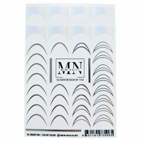 Слайдер-дизайн для ногтей Miw Nails F-154