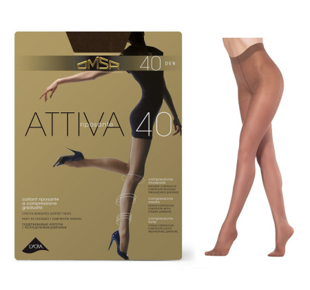 Колготки Omsa Attiva 40 den, Visone, 3