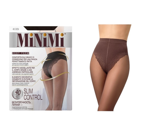Колготки Minimi Slim Control 40 den, Caramello, 4