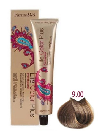 Крем-краска Farmavita Life Color Plus 9.00 насыщенный очень светлый блондин, 100 мл