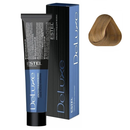 Краска-уход Estel De Luxe 9/17 блондин пепельно-коричневый, 60 мл