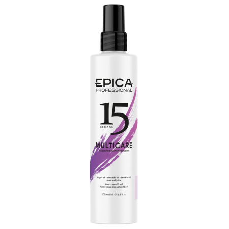Крем-уход несмываемый для волос 15 в 1 Epica MultiCare, 200 мл