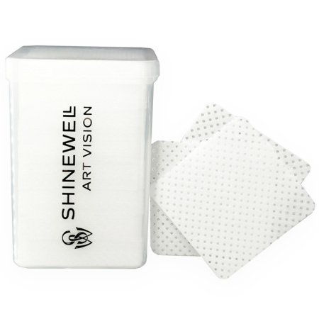 Shinewell Безворсовые салфетки для маникюра белые 200 шт
