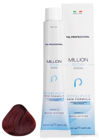 TNL Million Gloss оттенок 5.6 Светлый коричневый красный, 100 мл