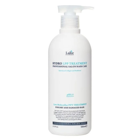 Увлажняющая протеиновая маска для сухих и поврежденных волос Lador Hydro LPP Treatment,, 530 мл