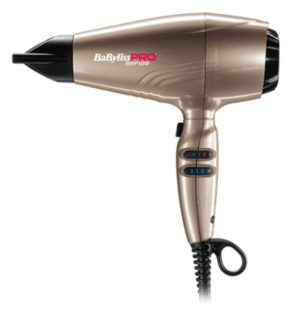 Фен профессиональный для сушки волос BaByliss PRO Rapido Light Bronze Ferrari BAB7000IGE