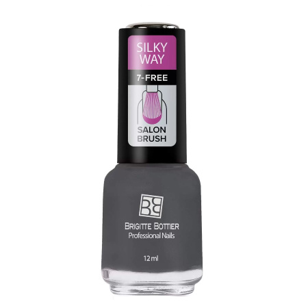Brigitte Bottier лак для ногтей Silky Way тон 561 графит, 12 мл