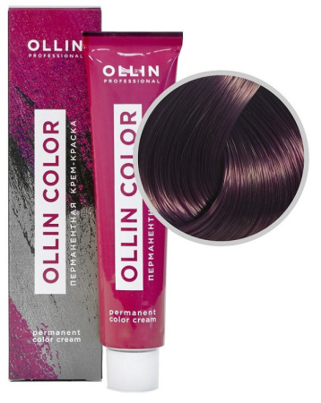 Перманентная крем-краска для волос Ollin Color 6/22 темно-русый фиол., 60 мл