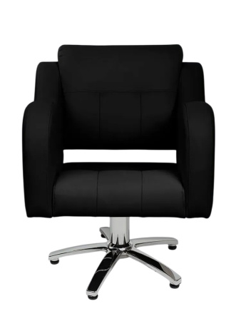 Парикмахерское кресло MassLife Волна на диске, экокожа ЙО, черный