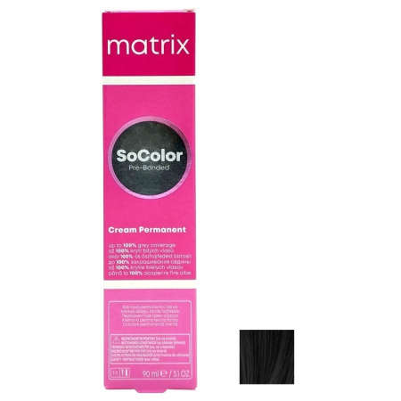 МП Matrix SoColor Краситель 1A иссиня черный пепел., 90 мл Реновация