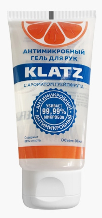 Антимикробный гель для рук KLATZ с ароматом грейпфрута, 50 мл