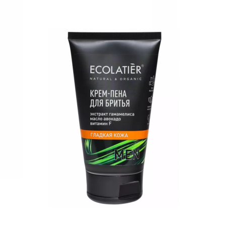 Крем-пена для бритья мужская "Гладкая кожа" Ecolatier, 150 мл