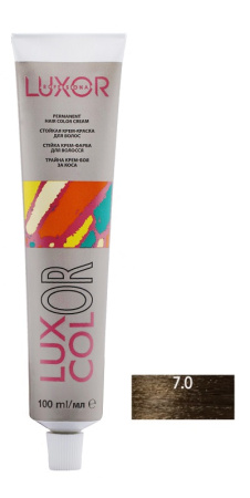Стойкая крем-краска "Luxcolor"  7.0 Блондин натуральный, 100 мл
