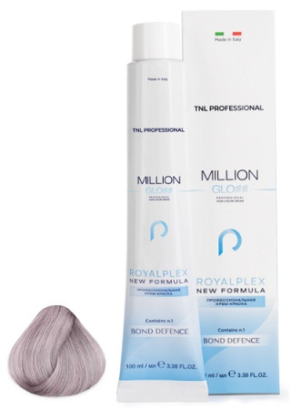 Крем-краска для волос Million Gloss 10.21 Платиновый блонд фиолетовый пепельный, 100 мл