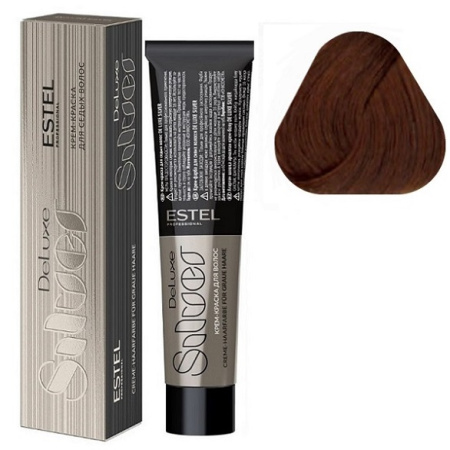 Краска для волос Estel De Luxe Silver 6/4 темно-русый медный, 60 мл
