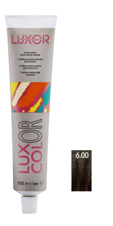 Стойкая крем-краска "Luxcolor" 6.00 Темный блондин натуральный интенсивный, 100 мл